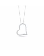 Roberto Coin Open Diamond Heart Pendant