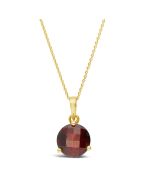 James Free Jewelers 14K Yellow Gold Garnet Pendant