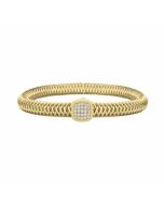 Roberto Coin Primavera Diamond Yellow Gold Station Bracelet