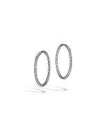 John Hardy Classic Chain Silver Medium Hoop Earrings