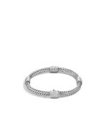 John Hardy Classic Chain Sterling Silver Four-Station Bracelet with Diamond