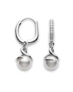 Mikimoto Diamond A+ Akoya Pearl Earrings MEA10016ADXW