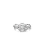 Roberto Coin New Barocco One Row Diamond Ring in 18K White Gold
