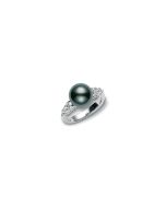 Mikimoto Morning Dew Black South Sea Pearl Ring PRA541BDW
