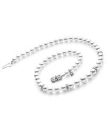Mikimoto Akoya Pearl Necklace with Diamond Rondels UZ901181WGS14