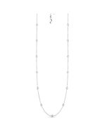 Roberto Coin Diamonds By The Inch 13 Station Necklace in 18K White Gold