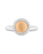 Charles Krypell Sterling Silver Round Fire Fly Ring 3-6970-FFSP