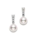 Mikimoto Akoya Pearl Drop Earrings PEA642DW