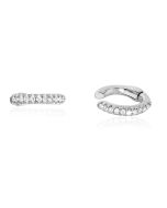 EF Collection 14k White Gold Diamond Ear Cuff (No Piercing) EF-60146S-WG