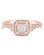 Vintage Rose Gold Engagement RIng