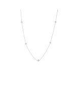 Roberto Coin Diamonds By The Inch White Gold 5 Station Necklace