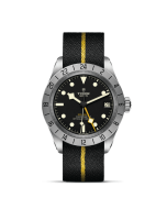 TUDOR Black Bay Pro 39 mm steel case, Black fabric strap with yellow band M79470-0002