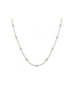 Mikimoto Akoya Pearl 5.5mm 18"Station Yellow Gold Necklace