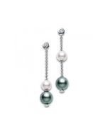 Mikimoto Pearls in Motion Black & White South Sea Pearl Earrings