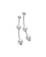 Mikimoto Pearls in Motion Akoya Pearl 7-7.5mm & Diamond Earrings