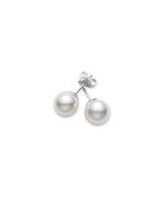 Mikimoto A+ Akoya Pearl Stud White Gold Earrings