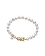 Mikimoto Akoya Pearl 5.5-6mm A Strand Yellow Gold Bracelet