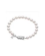 Mikimoto Akoya Pearl 7-7.5mm A+ White Gold Strand Bracelet