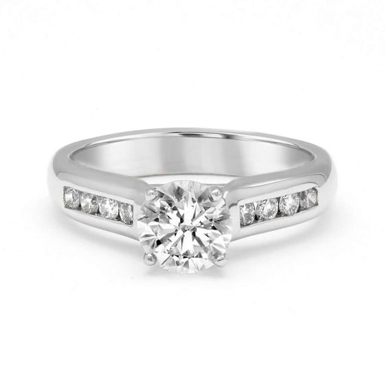 Propose Tonight Channel Set Diamond Engagement Ring