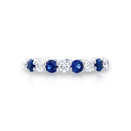 JB Star Sapphire and Diamond Shared Prong Band 0668-038
