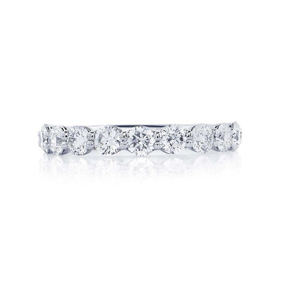JB Star 11 Diamond Shared Prong Platinum Wedding Band 0788-039