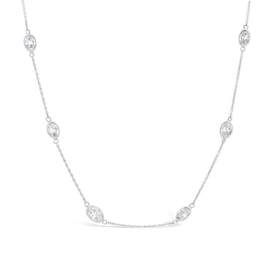 Oval Diamond By The Yard Necklace