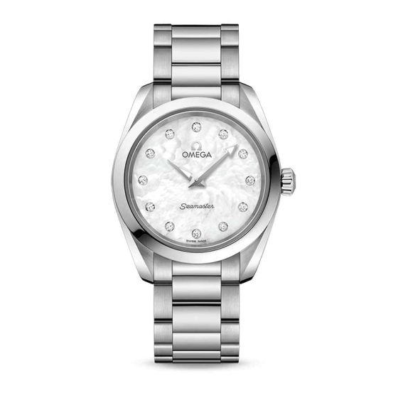 Omega Seamaster Aqua Terra 28mm Diamond Watch 22010286055001