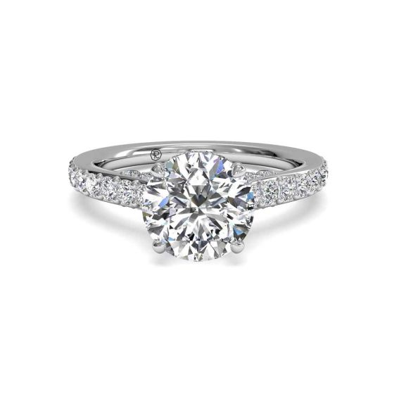 Ritani Bella Vita French Set Diamond Engagement Ring Setting