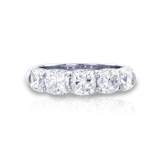 5094-014 JB Star 5 Cushion Cut Diamond Ring In Platinum