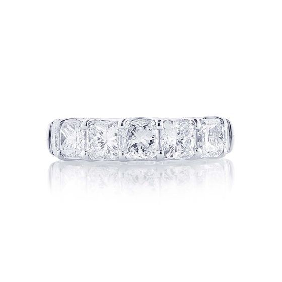5258-001 JB Star Platinum 7 Radiant Cut Diamond Band 
