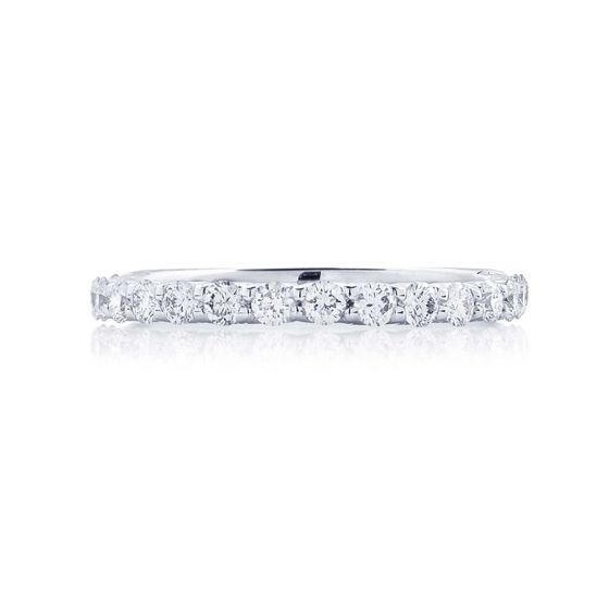 JB Star Shared Prong Platinum Wedding Band 6009-043