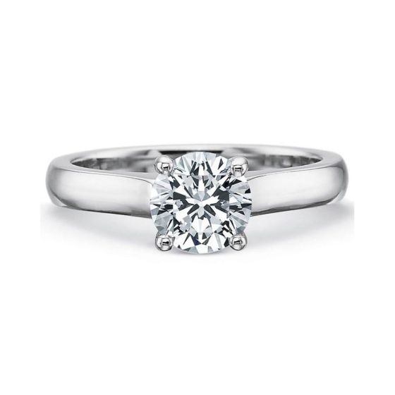 Prescision Set 18K White Gold Solitaire Engagement Ring Setting 720318W