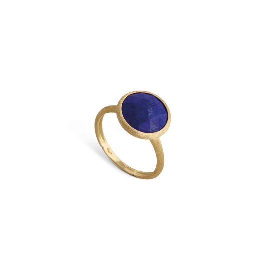 Marco Bicego Jaipur Color 18K Yellow Gold and Lapis Medium Stackable Ring AB586 LP01 Y 02