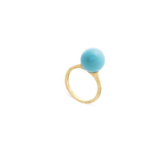 Marco Bicego Africa Boules 18K Yellow Gold and Turquoise Ring AB614 TU Y 02
