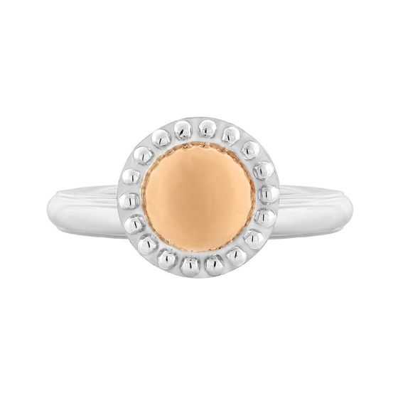 Charles Krypell Sterling Silver Round Fire Fly Ring 3-6970-FFSP