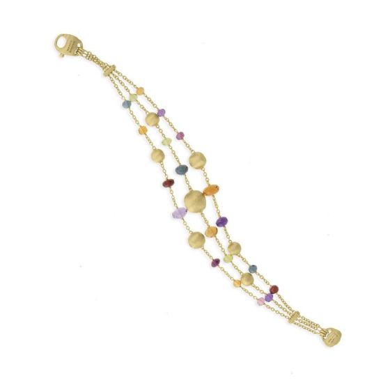 Marco Bicego Africa Yellow Gold Gemstone Strand Bracelet BB2266 MIX02 Y 02
