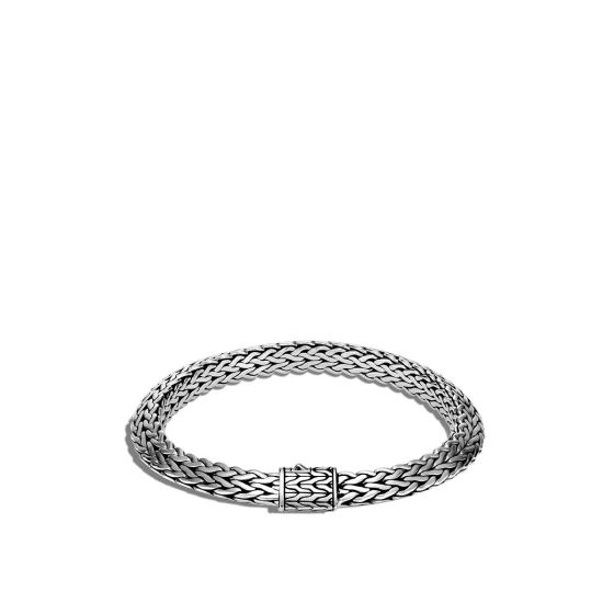 John Hardy Men's Tiga Classic Chain 8mm Chain Sterling Silver Pusher Clasp Bracelet BM90506