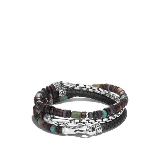 John Hardy Men's Classic Chain Wrap Bracelet
