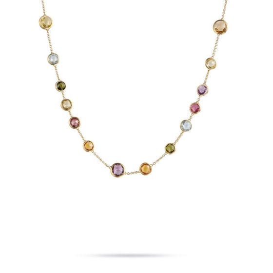 CB1304MIX01Y Marco Bicego Jaipur Color 18K Yellow Gold Mixed Gemstone Necklace