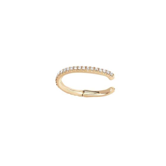 EF Collection Yellow Gold Diamond Ear Cuff No Piercing EF-60215S