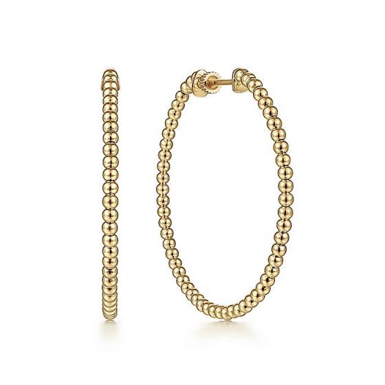 Gabriel & Co. 14K Yellow Gold 40mm Bujukan Classic Hoop Earrings EG13930Y4JJJ