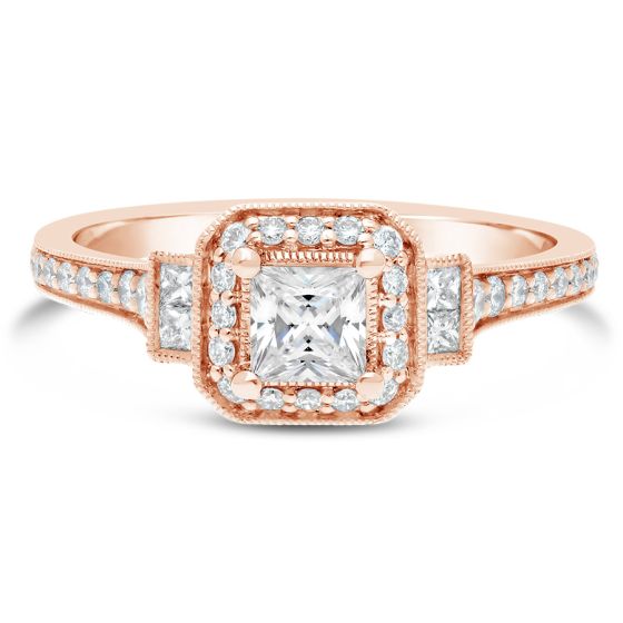 Vintage Rose Gold Engagement RIng