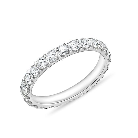 Memoire Odessa Diamond 18K White Gold Eternity Band EROD247