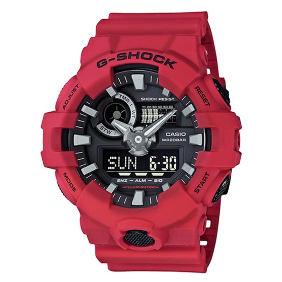 G-Shock GA-700 Red Resin Watch