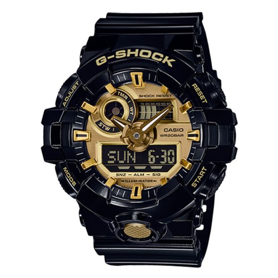 G-Shock GA-700 Black & Gold Watch