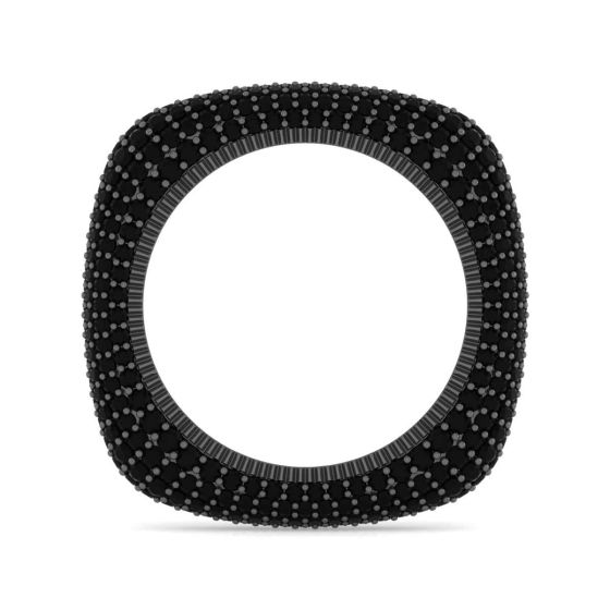 Quattro Black Diamond Stackable Ring 