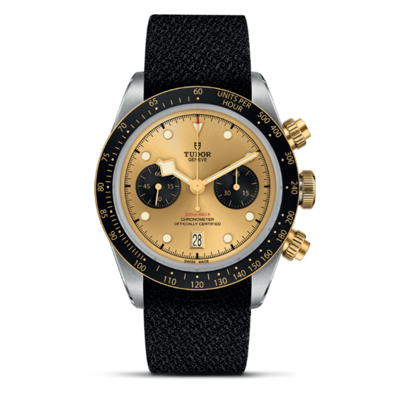TUDOR Black Bay Chrono S&G 41 mm steel case, Black fabric strap M79363N-0006
