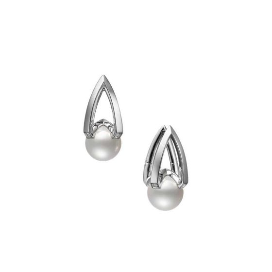 Mikimoto M Collection Yellow Gold Akoya Cultured Pearl Earrings MEA10323ADXW