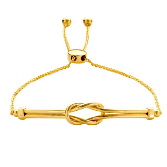 James Free 14K Yellow Gold Love Knot Bolo Bracelet - FINAL SALE