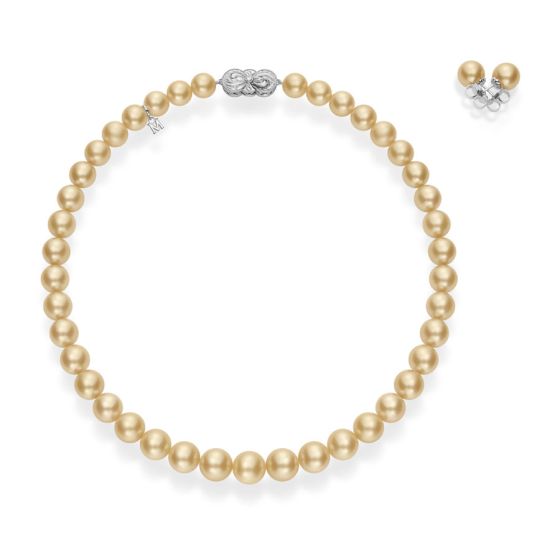 Mikimoto Ginza Special Edition Golden South Sea Pearl Set MNS11516GXVW